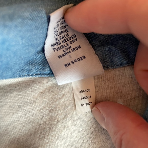 Vintage Baby Gap Denim-like Soft Jacket Baby Girl Size 2 - Picture 11 of 11